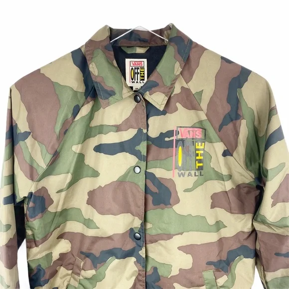 VANS Off The Wall UO Camo Coach Jacket XS - Picture 4 of 8